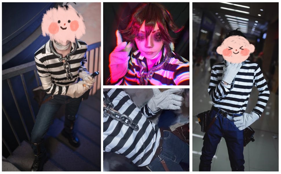 第五人格 囚人の衣装 道具付き 便利コスセット バイパー コスチューム cosplay お盆 プレゼント 祭り ハロウィン クリスマス 衣装 変装 仮装