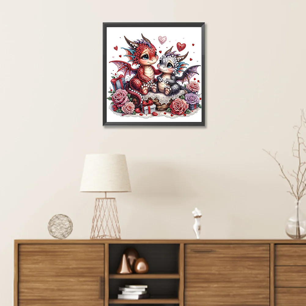 Diamond Painting - Partial Special Shaped Drill - Love Unicorn(Canvas|30*30cm)