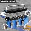 [US Local Warehouse] 3-Station Edge Roller Bender 0-90 Bending Angle Hand Sheet Metal Bender with Aluminum Alloy Handle Metal Bending Tool for Making 1/2 to 5 in 13 to 130mm Bends (Black)