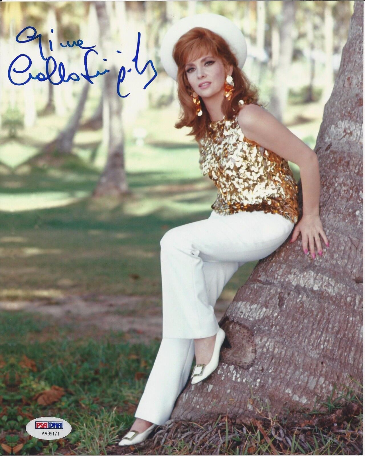 GINA LOLLOBRIGIDA Signed 8 x10 Photo Poster painting with PSA/DNA COA