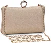 UBORSE Clutch Damen Pailletten Handtasche Strass Abendtasche mit Kette Gl&auml;nzend Brauttasche Elegant Portemonnaie Tasche Geldb&ouml;rse Envelope Tasche f&uuml;r Hochzeit Cocktailparty Tanzparty Geburtstag