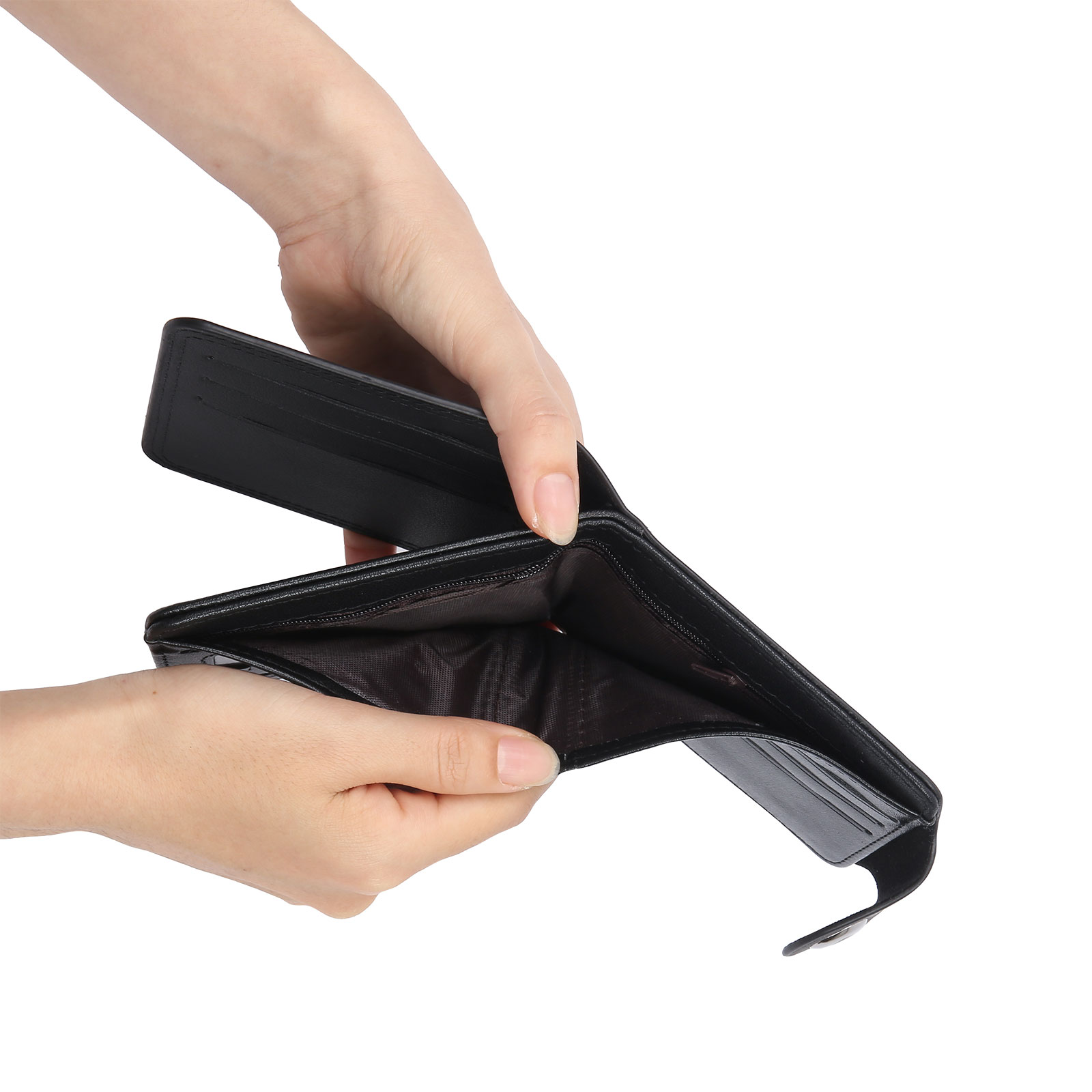 Portafoglio in PU pelle da uomo 1 nome 1 lettera e 1 foto personalizzabili regalo per uomo