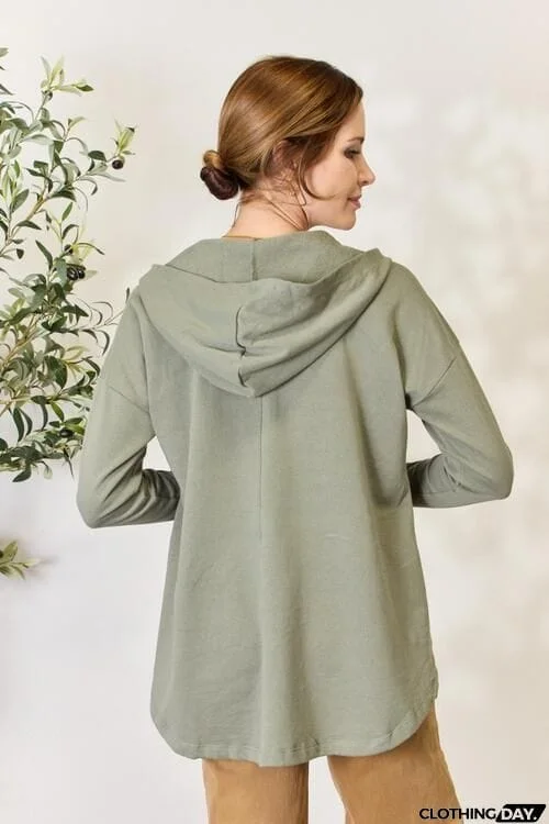 Culture Code Full Size Half Button Hoodie