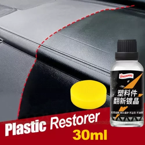 Dronehint Plastic Restorer Back To Gloss Car Detailing Polish Coating Renovator w/ Sponge (For: GMC) Parts