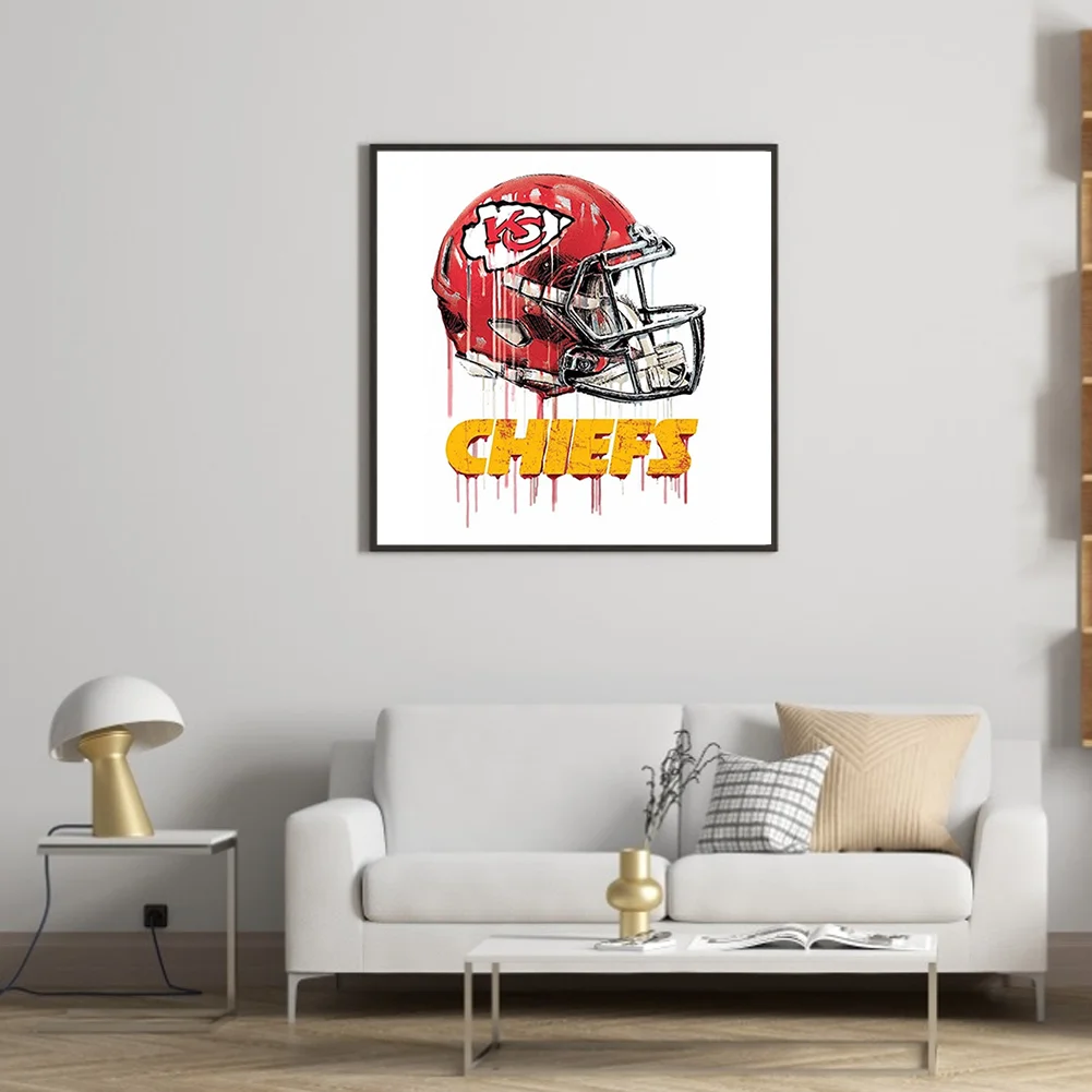 Diamond Painting - Full Round Drill - Kansas City Chiefs(30*30cm)