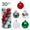 30PCS Colorful Christmas Tree 6CM Hanging Decor Balls