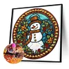 Diamond Painting-DIY Crystal Rhinestone Xmas Snowman