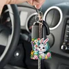(US Only)PET Double Sided Special Shaped Easter Alphabet DIY Diamond Painting Keychain