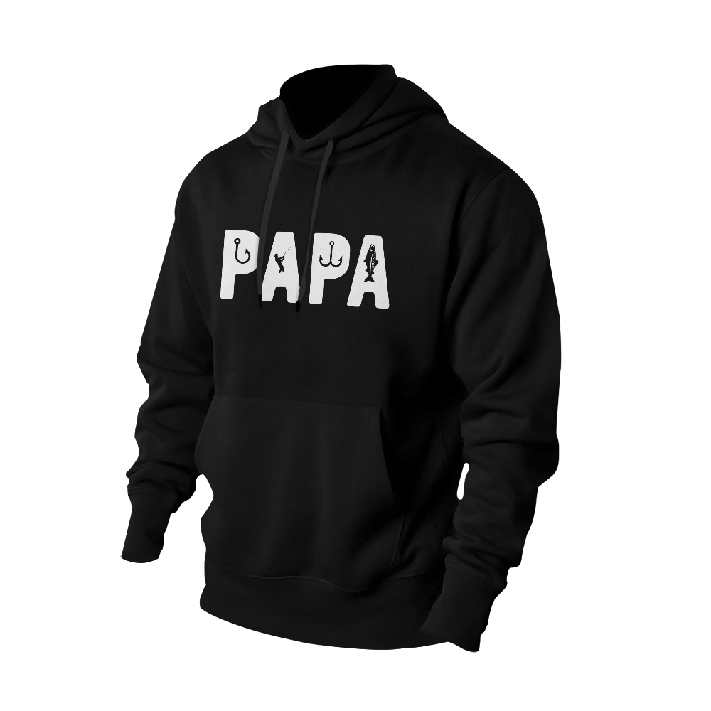 Fishing Father: 'Papa' - Fishing Themed hoodies