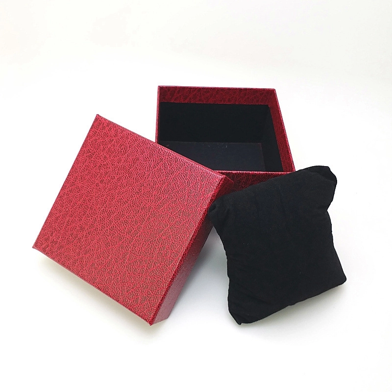 Spot Imitation Leather Litchi Pattern Watch Box Heaven And Earth Cover Bracelet Packaging Box Jewelry Storage Single Gift Box Printed LOGO