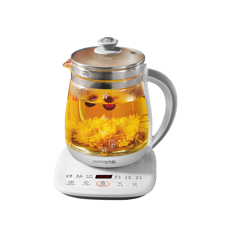 九阳养生壶 多功能加厚玻璃花茶壶全自动家用电动煮茶器FA-K1501-Digicat 猫电澳洲