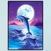 Delphinsprung - Rund Diamant Malerei 30*40CM