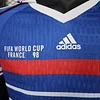 2025 Retro Player Version France Blue Football Shirt 1:1 Thai Quality
