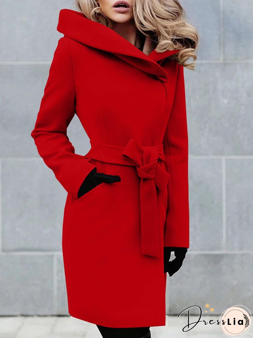 New Women Fashion Solid Color Woolen Jacket Coat Ladies Casual Loose Long Trench Coat Autumn Winter Overcoat Long Jacket Windbreaker Plus Size