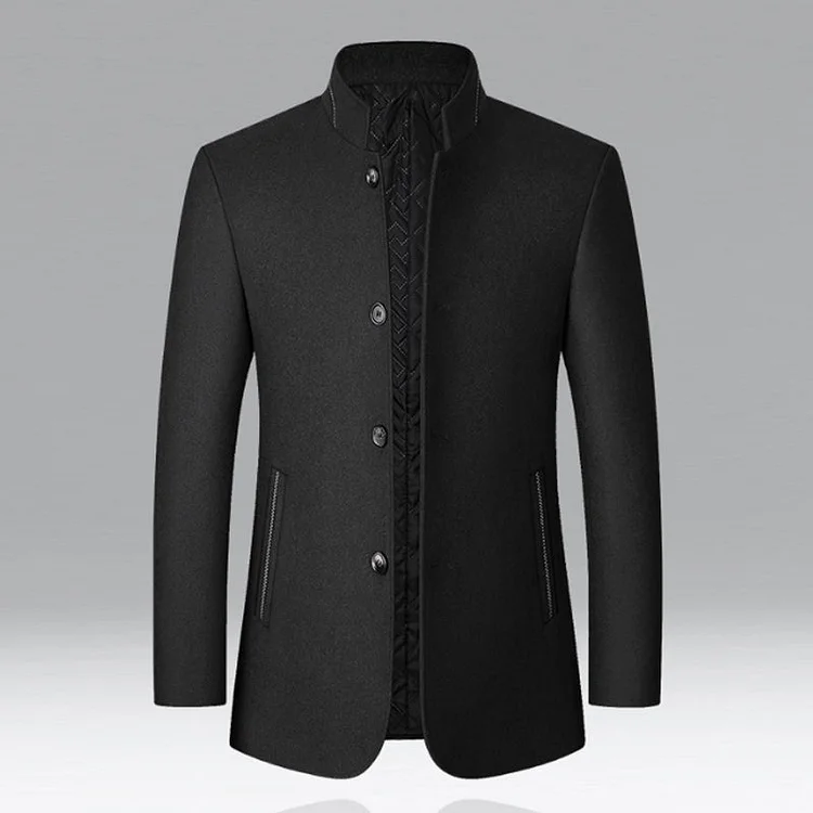 Klassische Herren Jacke mit Stehkragen
