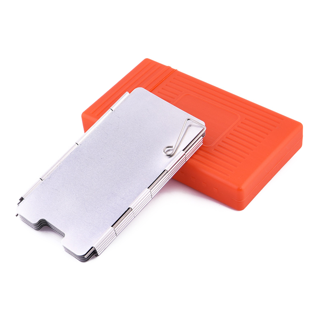 

Portable Folding 9 Plates Aluminum Camping Stove Windscreen w/ Plastic Box, 501 Original
