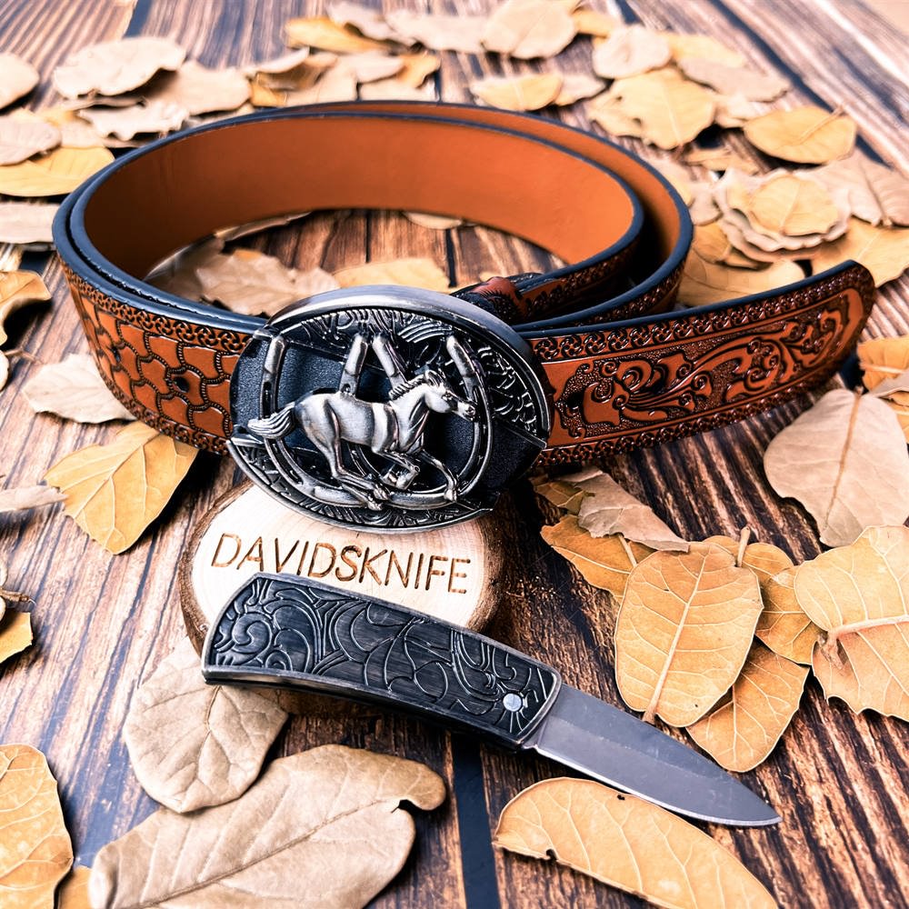 Tooled Leather Western Belts Western Belt Handmade Men's Full