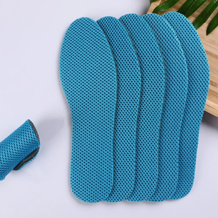 Wormwood Deodorization Insoles Sports Shock Absorption Soft Breathable Sweat Absorption Mesh Comfortable Shoes Pad Men Women