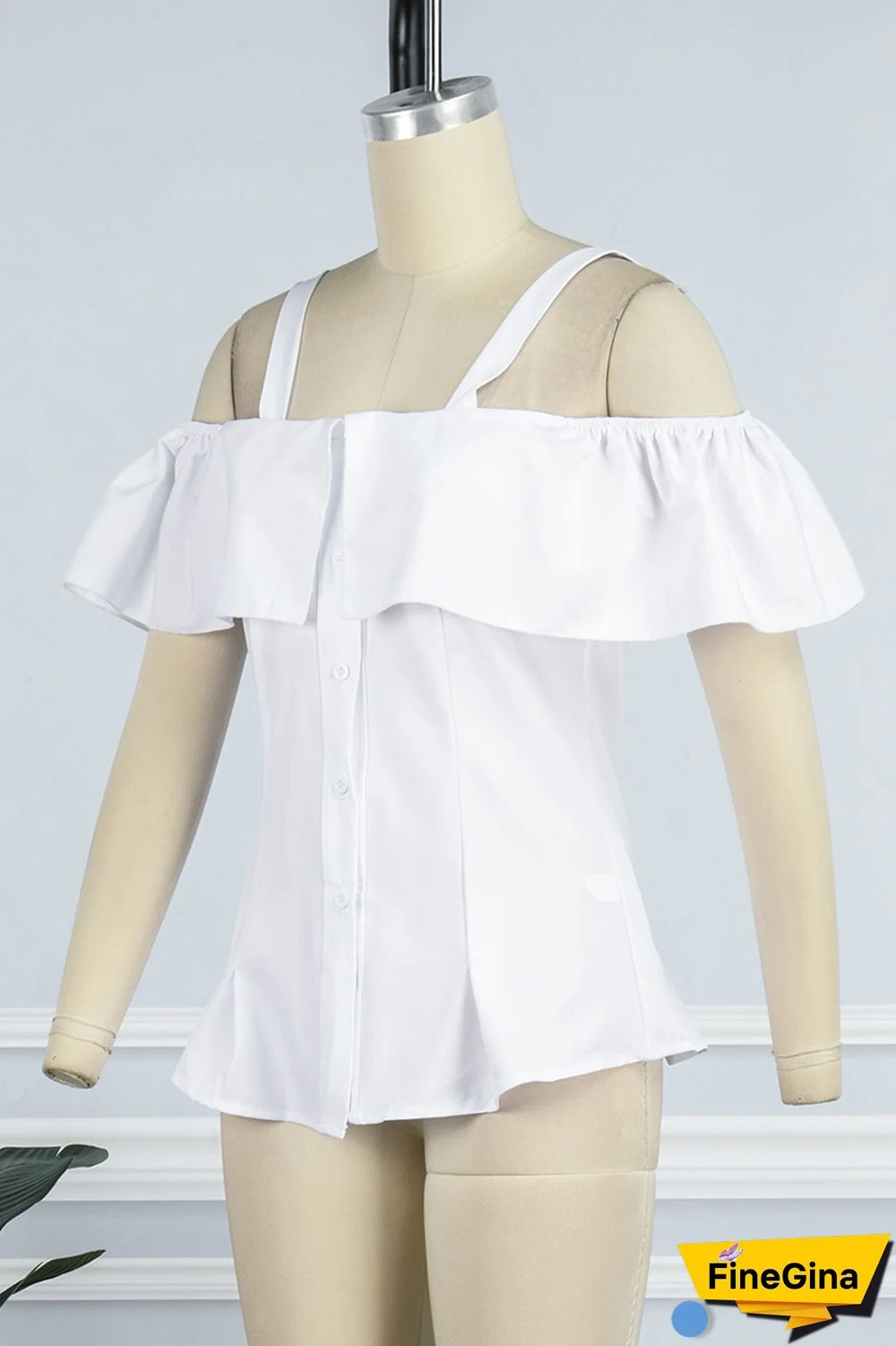 Black Casual Solid Backless Off the Shoulder Tops