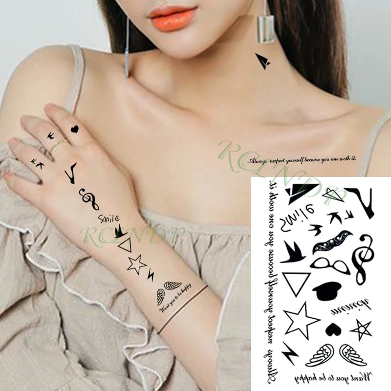 Waterproof Temporary Tattoo Sticker scorpion bird small Tatto Flash Tatoo Fake Tattoos Hand Leg Arm for Kids Men Women child