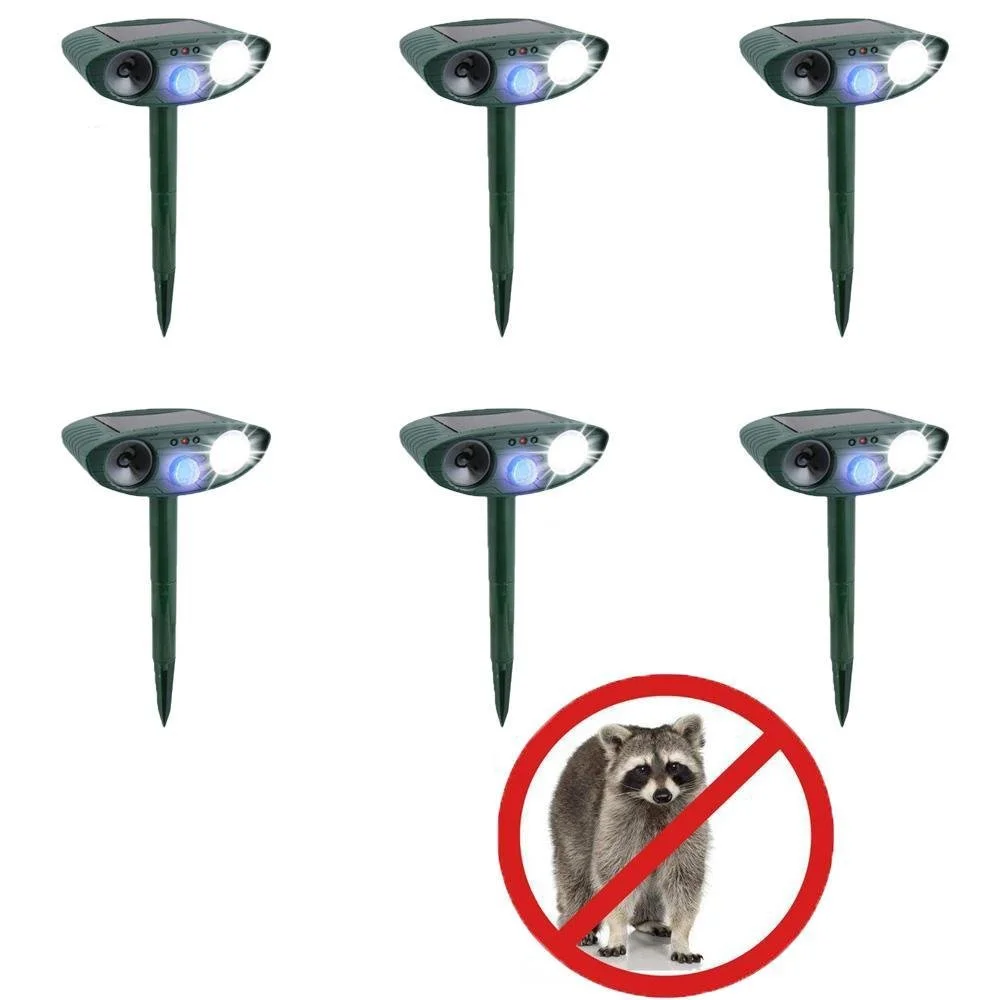 Ultrasonic Raccoon Repeller - Solar Powered - Get Rid of Raccoon in 48