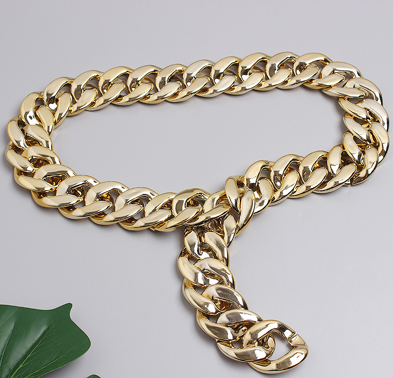 Personalized thick chain metal waist chain