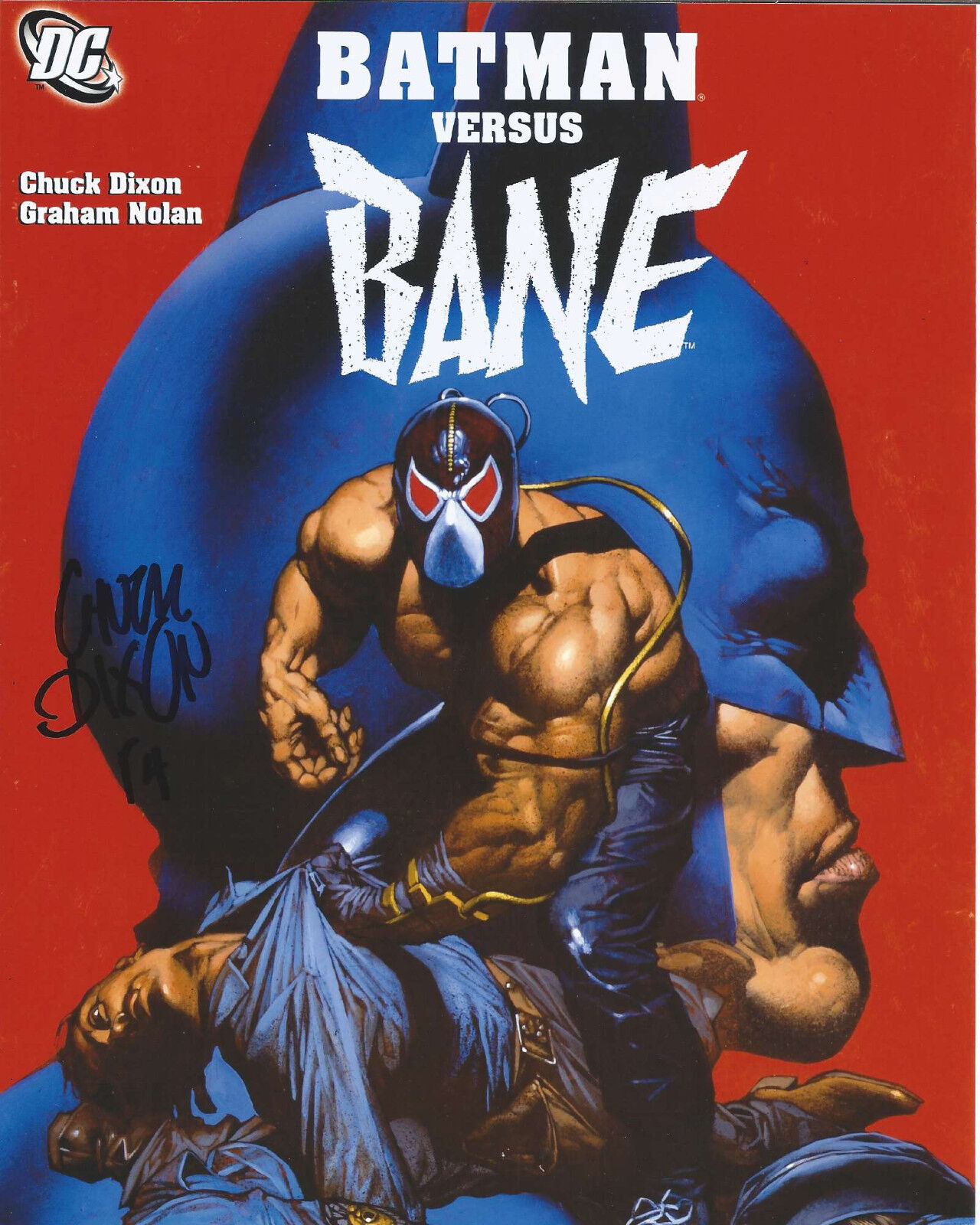 COMIC BOOK ARTIST ~ BANE CREATOR CHUCK DIXON SIGNED 8X10 Photo Poster painting B w/COA BATMAN