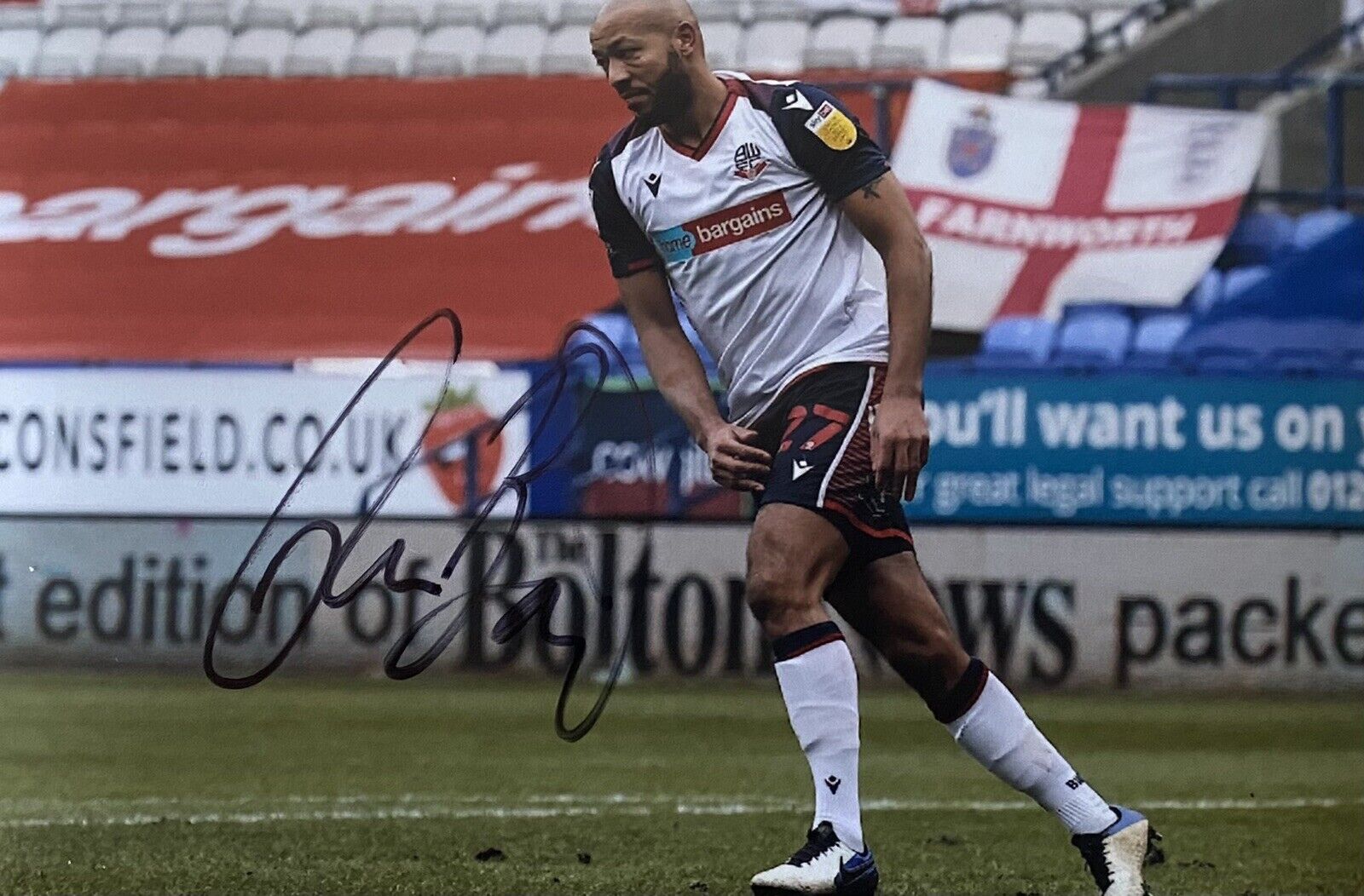 Alex Baptiste Genuine Hand Signed Bolton Wanderers 6X4 Photo Poster painting