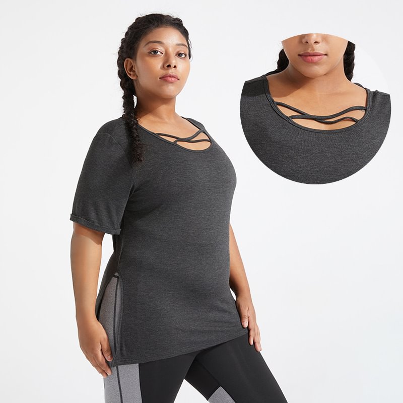 plus size grey shirt