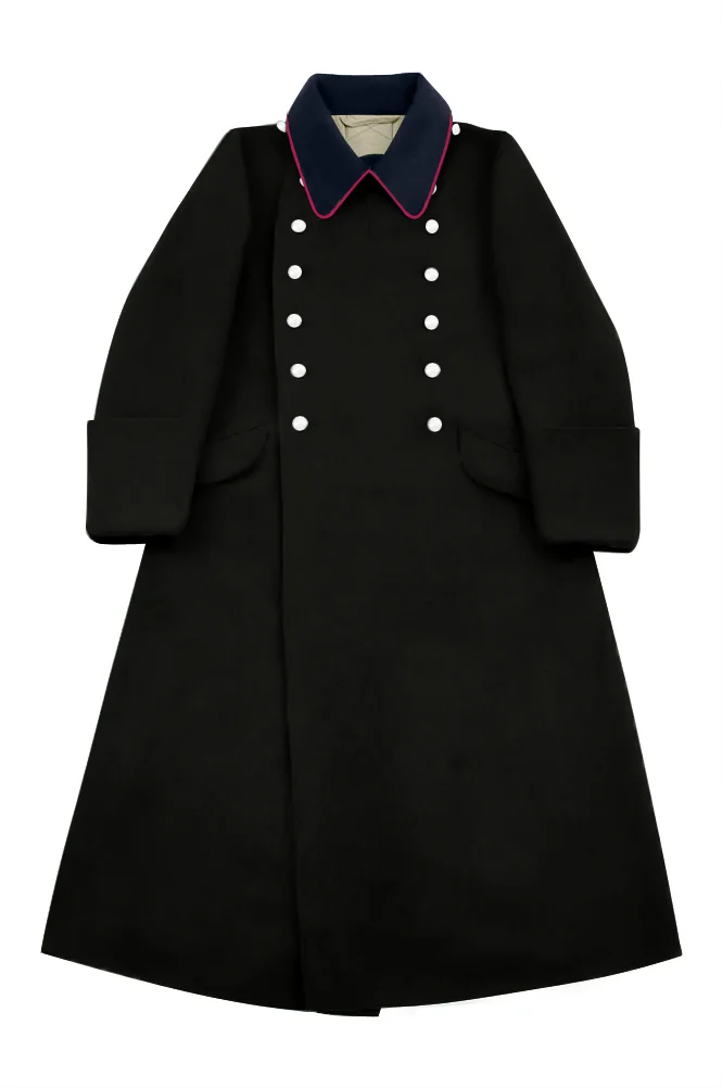   Fire Police Black Wool Greatcoat German-Uniform