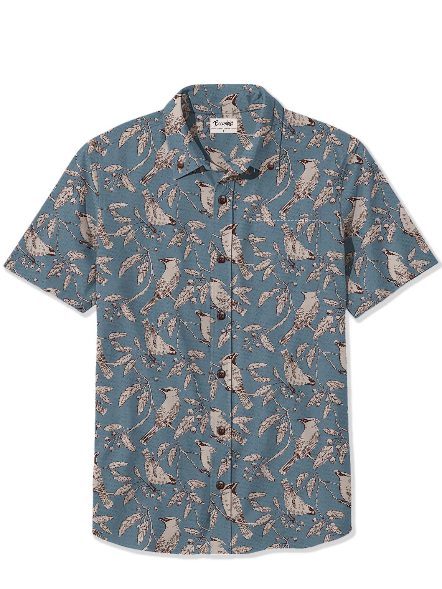 【Monique Beaudin X Boozelele】Bohemian Waxwing - 100% Cotton Shirt