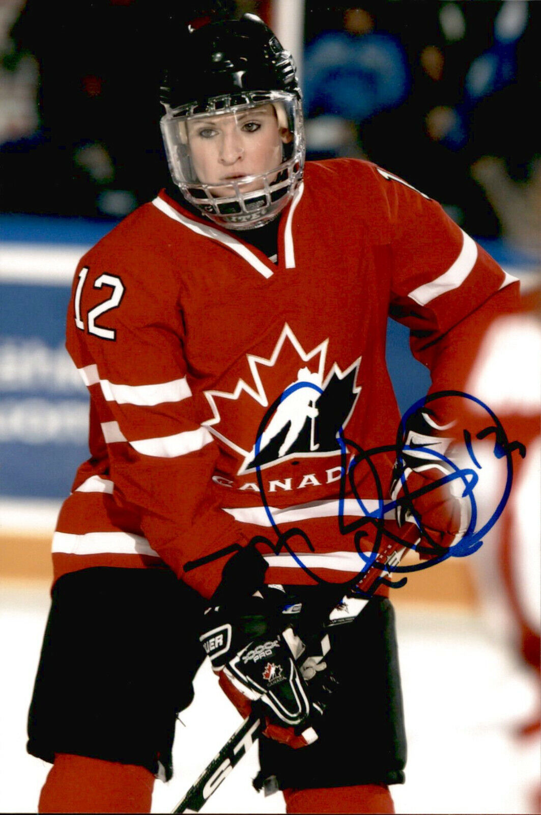 Meaghan Mikkelson SIGNED 4x6 Photo Poster painting WOMEN'S HOCKEY / TEAM CANADA