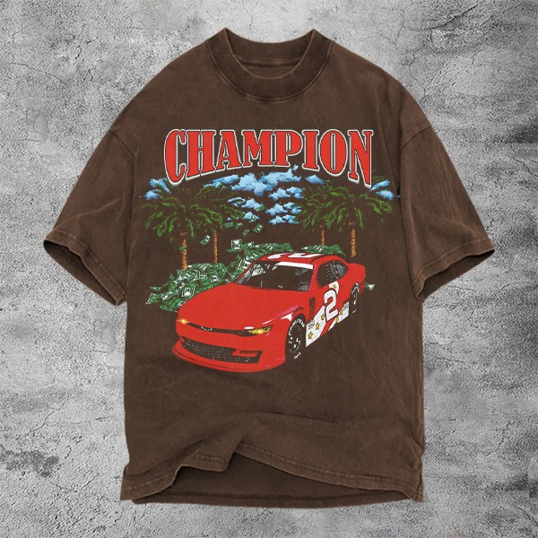 Champion Racing Graphic Print Short Sleeve T-Shirt