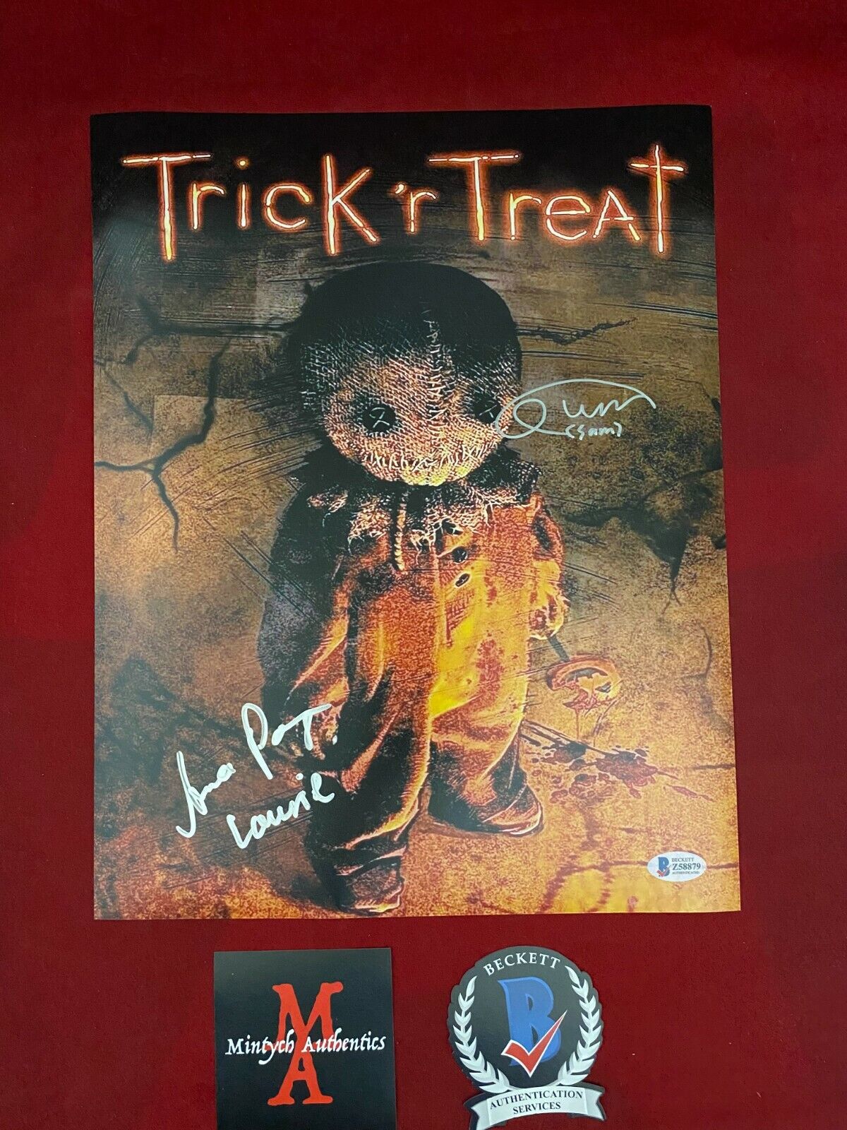 ANNA PAQUIN & QUINN LORD AUTOGRAPHED SIGNED 11x14 Photo Poster painting! TRICK 'R TREAT! BECKETT