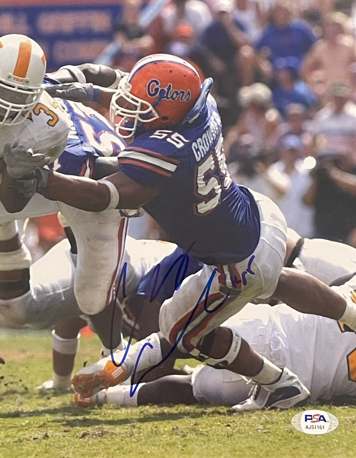 Channing Crowder Signed Autographed Florida Gators 8x10 Photo Poster painting PSA/DNA