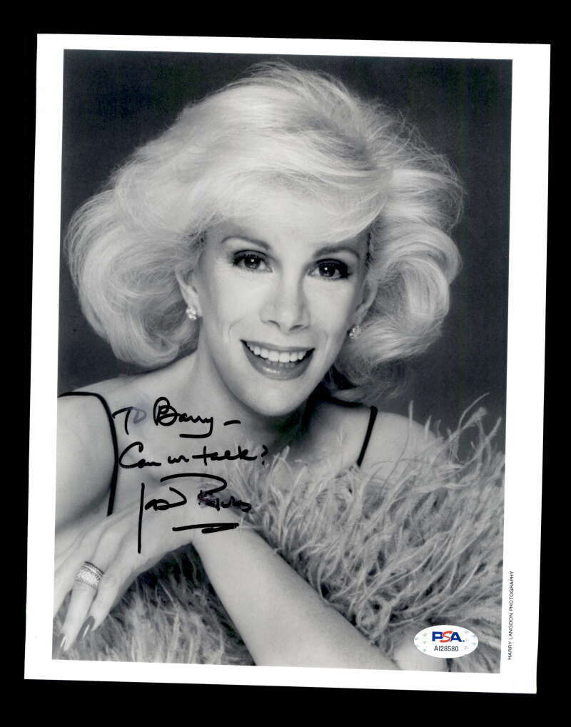 Joan Rivers PSA DNA Coa Hand Signed 8x10 Photo Poster painting Autograph