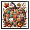 Pumpkin-Partial 11CT Stamped Cross Stitch Bead Embroidery 36*36cm/14.17*14.17in