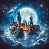 Moon Castle-11CT Stamped Cross Stitch 45*45cm/17.72*17.72in