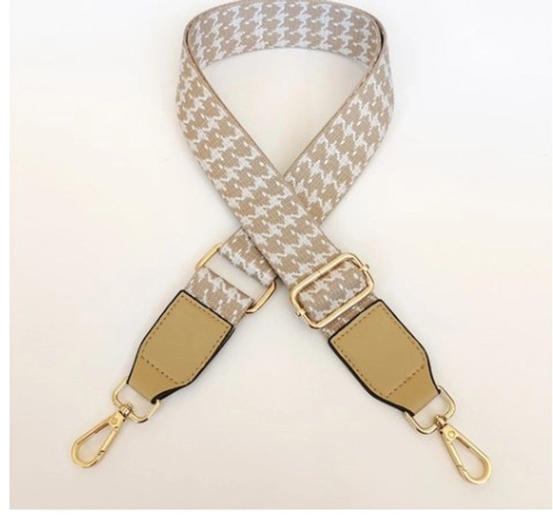 Houndstooth Shoulder Bag Accessory Strap Adjustable Wide Shoulder Strap Single Shoulder Crossbody Stylish Bag Accessories Color Package Strap