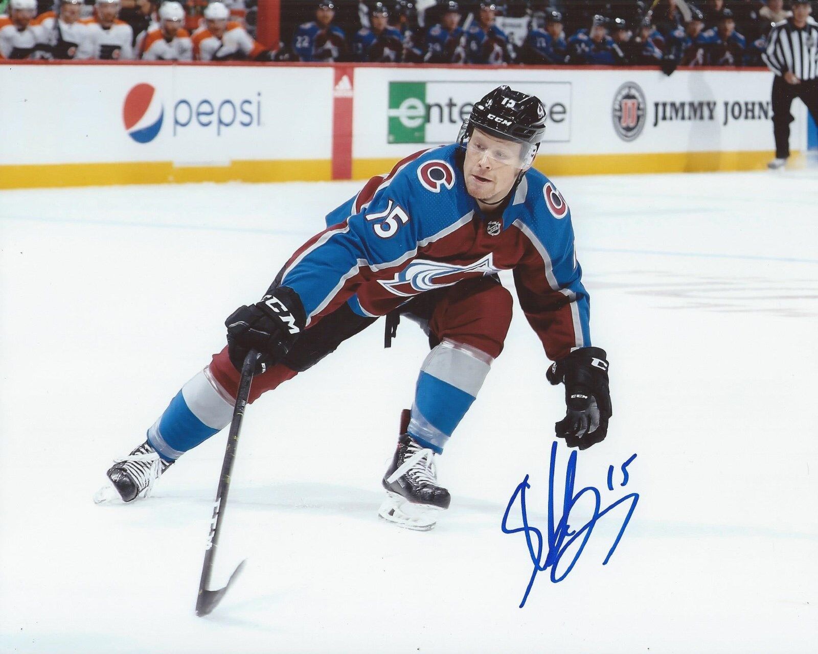 Sheldon Dries Signed 8x10 Photo Poster painting Colorado Avalanche Autographed COA