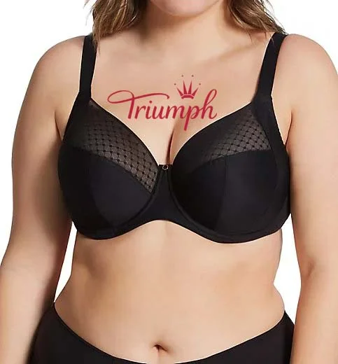 Triumph® - (3 sztuki) 🔥Nowy, świetnie sprzedający się koronkowy biustonosz z pełną miseczką
