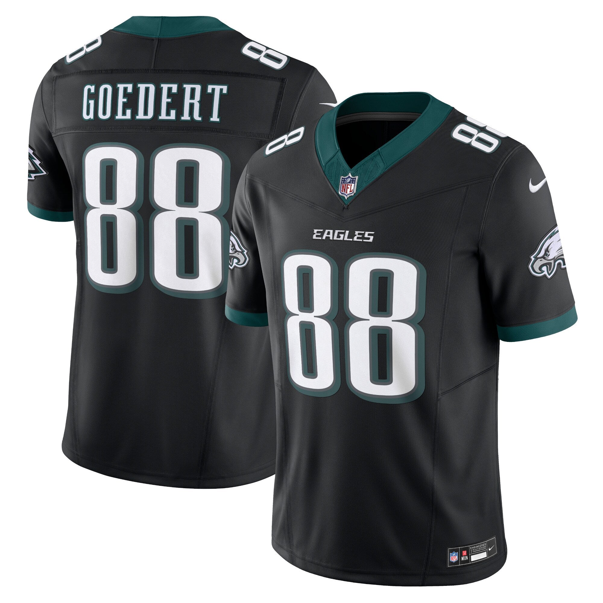 Dallas Goedert Philadelphia Eagles Nike Alternate Vapor F.U.S.E. Limited Jersey - Black mysite