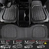 CAR PASS DeepDish Floor Mats for Cars Full Set,Heavy Duty Rubber Car Mats 3-Piece,Universal Waterproof Trim-to Fit Automotive Floor Mats for Truck Van SUV, Durable All-Weather Car Mats(Pure Gray)