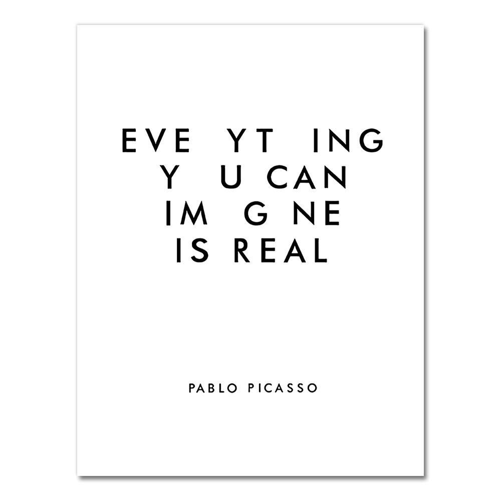 Everyhing you can image is real Pablo Picasso Art Paintings Canvas Print , Don Quixote Poster Painting Wall Picture Home Decor