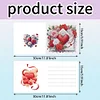 6Pcs Valentines Day Diamond Painting Greeting Card