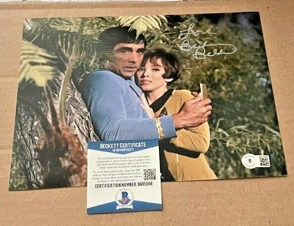 BARBARA BALDAVIN SIGNED STAR TREK 8X10 Photo Poster painting BECKETT CERTIFIED BAS #2