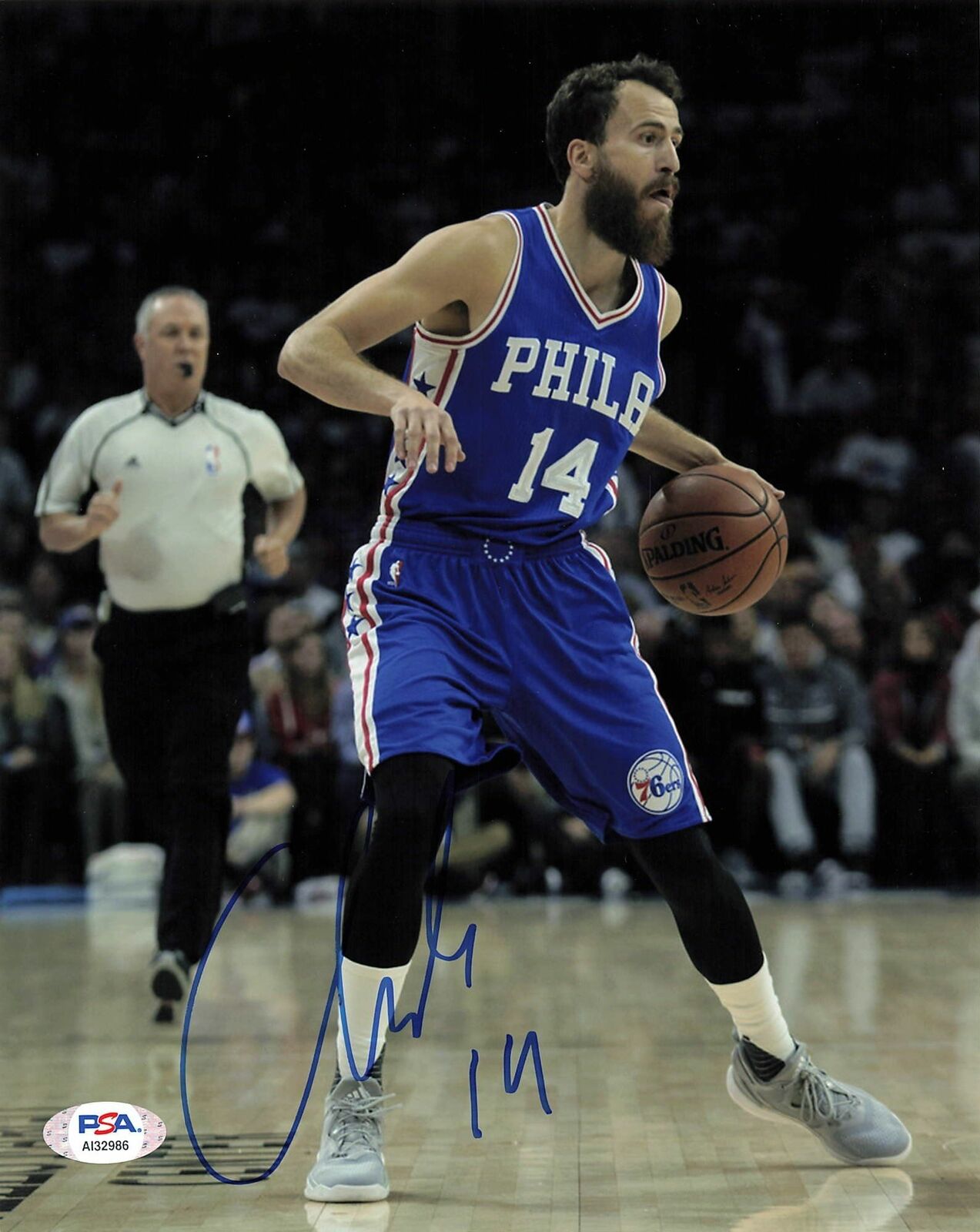 Sergio Rodiguez signed 8x10 Photo Poster painting PSA/DNA Philadelphia 76ers Autographed