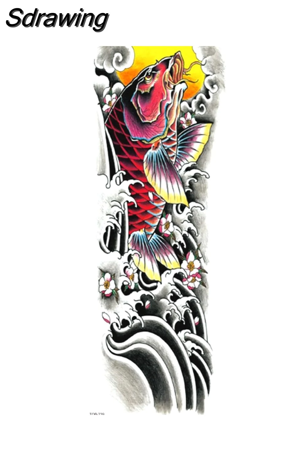Sdrawing Tattoo Dragon For Men Waterproof Sleeves Angel Tiger Snake Animal Stickers Waterproof Temporary Tattoos Skeleton Hand 521-1