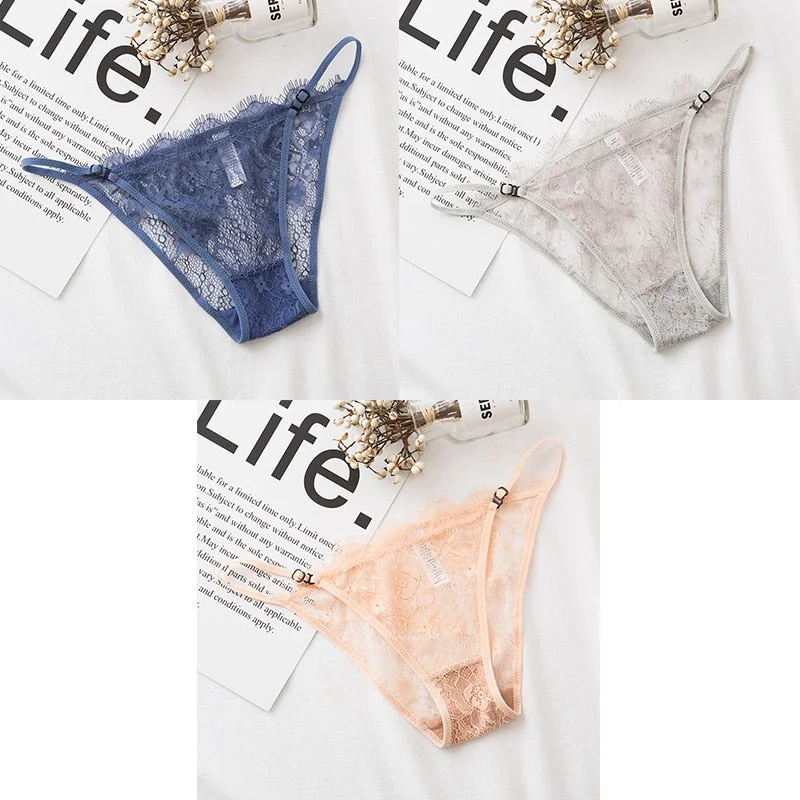3pcs Sexy Briefs Lace Panties For Woman Underwear Briefs Hot Sale Female Breifs Underwear For Woman Panties Sexy Ladies Briefs