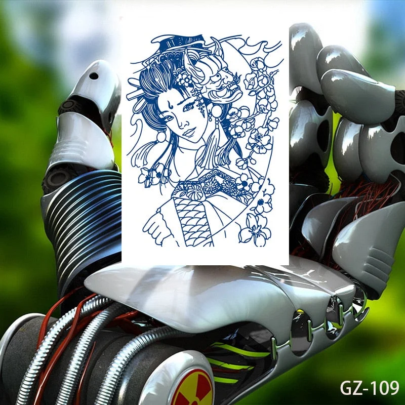 Temporary Waterproof Tattoo Stickers Talisman Get Love Disaster Elimination Juice Ink Men Women Chest Body Arm Fake Tatoo Beauty